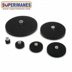 IMÁN GOMA CASQUILLO ROSCA Ø 43 MM 2