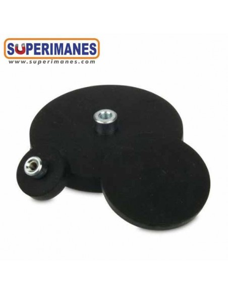 IMÁN GOMA CASQUILLO ROSCA Ø 43 MM