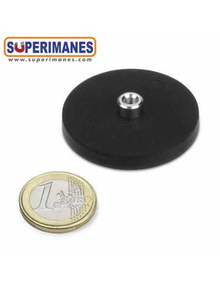 IMÁN GOMA CASQUILLO ROSCA Ø 43 MM