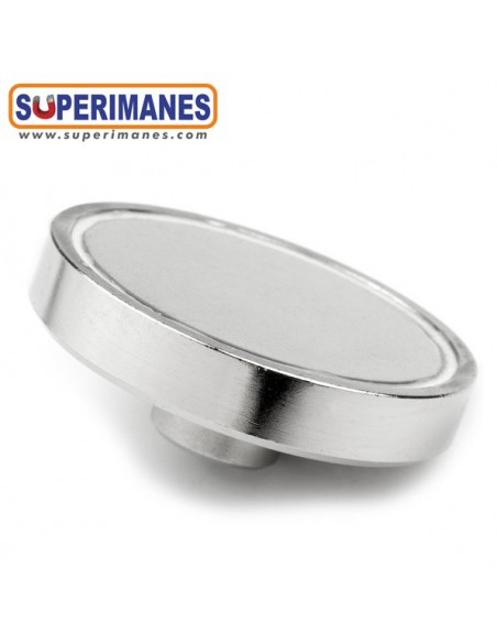 IMÁN CASQUILLO ROSCADO Ø50mm M6