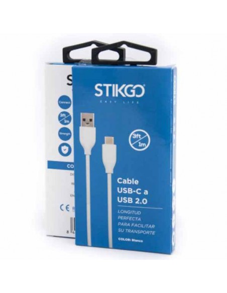 CABLE USB-C A USB BLANCO