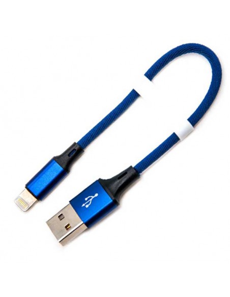 CABLE USB A LIGHTNING AZUL, 20CM