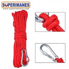 CUERDA 6MM ROJA, 25 M. 2