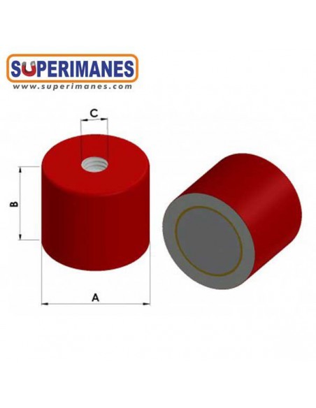 IMANES ALNICO Ø35x30mm