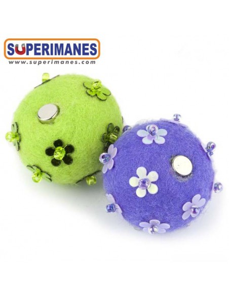 IMANES FIELTRO FLORES SET 3uds.
