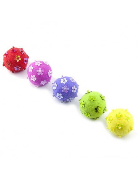 IMANES FIELTRO FLORES SET 3uds.