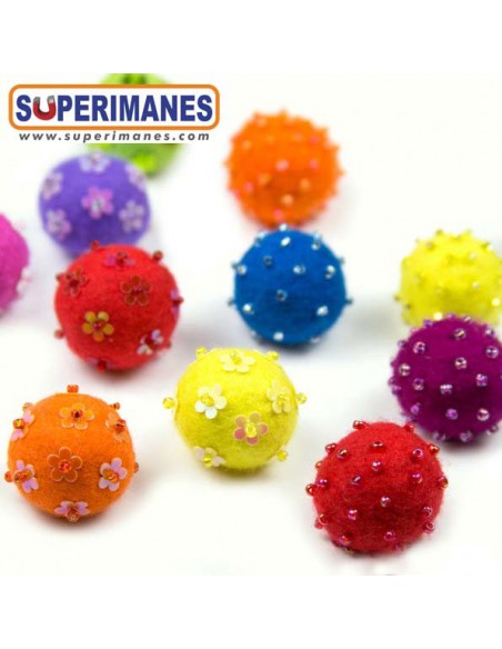 IMANES FIELTRO PERLAS SET 3uds.