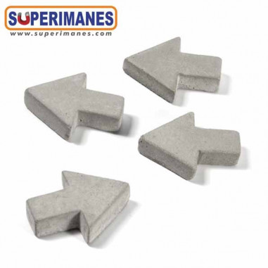 IMANES FLECHAS HORMIGÓN SET 4uds.