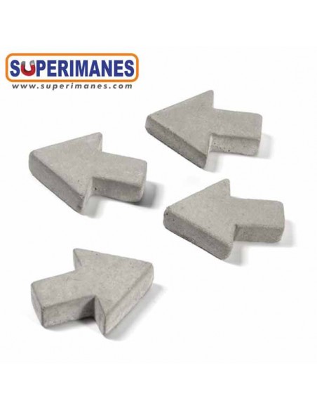 IMANES FLECHAS HORMIGÓN SET 4uds.