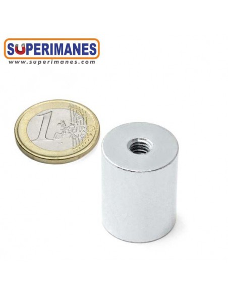 BASE NEODIMIO CILÍNDRICA 20x25mm M6 (BMCR-20)