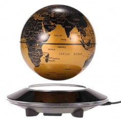 GLOBO TERRÁQUEO FLOTANTE DORADO 2