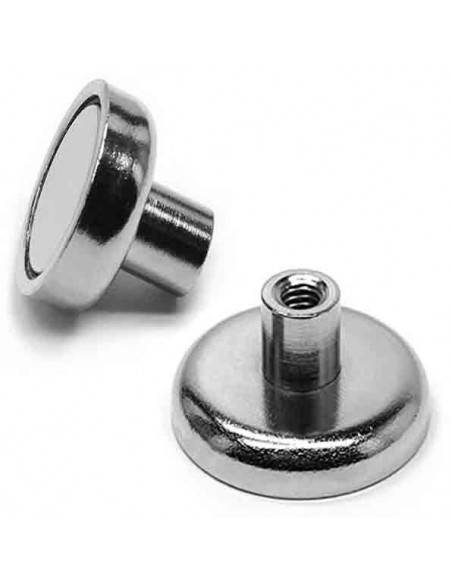 IMÁN CASQUILLO ROSCADO Ø32mm M6 