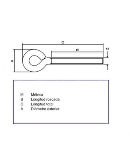 HEMBRILLA M6 LARGO 80MM 