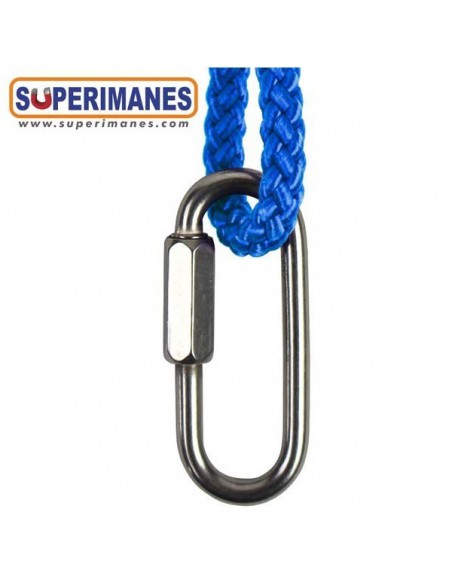 MOSQUETÓN 58x6mm ESLABÓN C/ SEGURIDAD