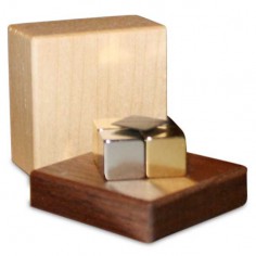 DIALEV PLACA FLOTANTE NÍQUEL Y DORADO