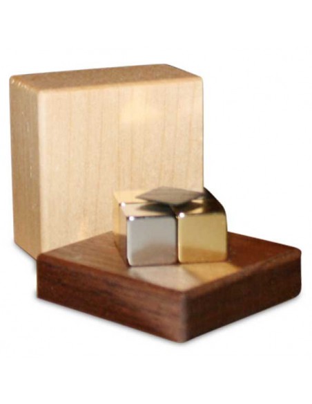 DIALEV PLACA FLOTANTE NÍQUEL Y DORADO