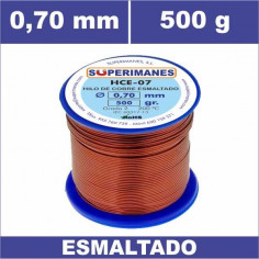 HILO COBRE Ø 0.70 MM 500G ESMALTADO