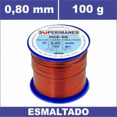 HILO COBRE Ø 0.80 MM 100G ESMALTADO