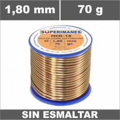 HILO COBRE Ø 1.80 MM 70G SIN ESMALTAR
