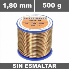 HILO COBRE Ø 1.80 MM 500G SIN ESMALTAR