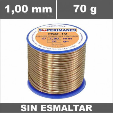 HILO COBRE Ø 1.00 MM 100G SIN ESMALTAR