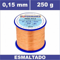 HILO COBRE Ø 0.15 MM 250G ESMALTADO
