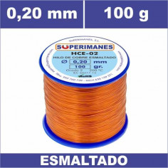 HILO COBRE Ø 0.20 MM 100G ESMALTADO