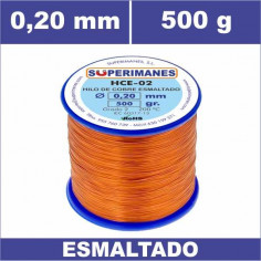 HILO COBRE Ø 0.20 MM 500G ESMALTADO