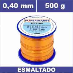 HILO COBRE Ø 0.40 MM 500G ESMALTADO