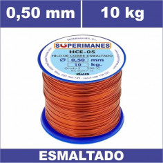 HILO COBRE Ø 0.50MM 10KG ESMALTADO