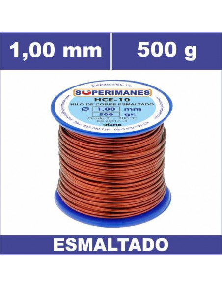 HILO COBRE Ø 1.00 MM 500G ESMALTADO
