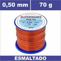 HILO COBRE Ø 0.50 MM 70G ESMALTADO