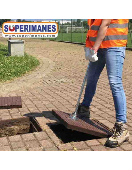 ELEVADOR MAGNÉTICO TAPAS REGISTRO 70 cm, Ø 75 mm