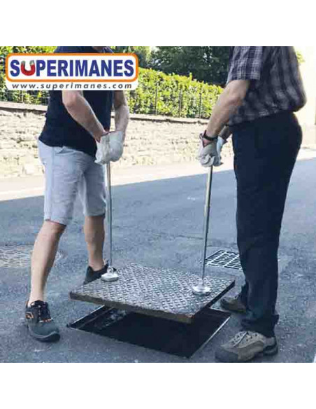 ELEVADOR MAGNÉTICO TAPAS REGISTRO 70 cm, Ø 75 mm