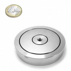 Imán en recipiente 75mm con rosca interior 2