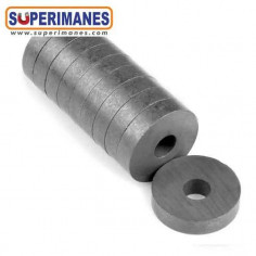 IMÁN FERRITA ARO Ø10/4mm, 3mm alto FA-10-04-03 2