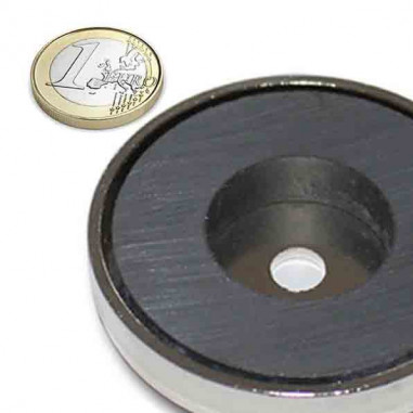 Base magnética ferrita taladro cilindrico IRT-FE-80
