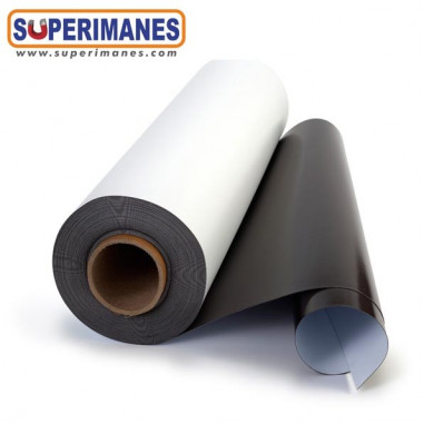 IMÁN PVC PET BLANCO BOBINA 1.37m. 0.5mm