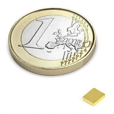 IMÁN NEODIMIO 5x4x1mm DORADO