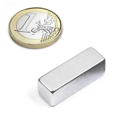 IMÁN NEODIMIO 30x10x10mm ZINC