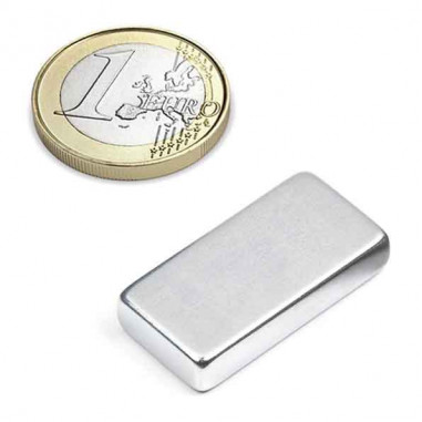 IMÁN NEODIMIO 30x15x6mm 150°C ZINC