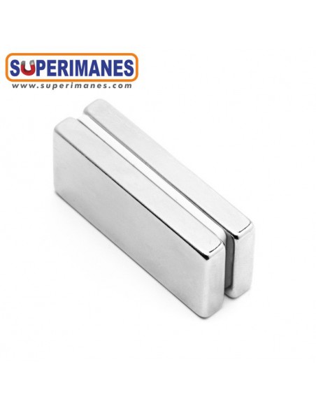 IMÁN NEODIMIO BLOQUE 40x18x5 mm ZINC