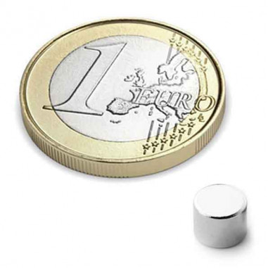 IMÁN NEODIMIO DISCO Ø 6x5 mm D-06-05