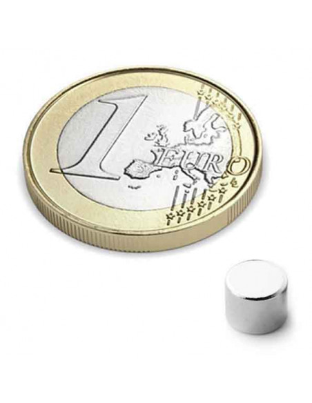 IMÁN NEODIMIO DISCO Ø 6x5 mm D-06-05