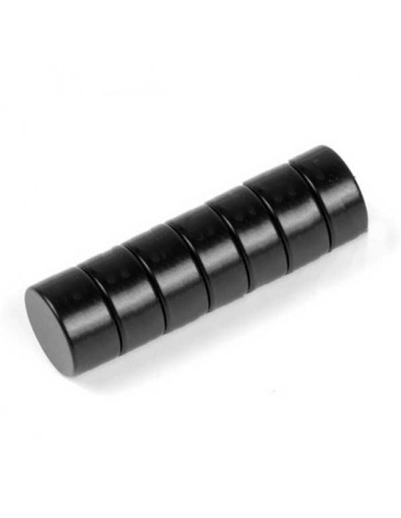 IMÁN NEODIMIO DISCO Ø 12x5 mm NEGRO