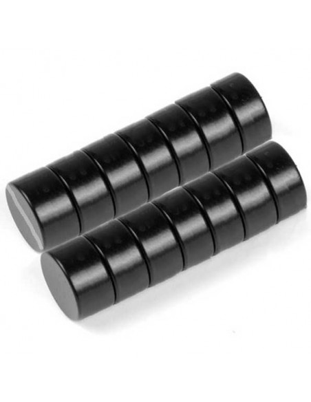 IMÁN NEODIMIO DISCO Ø 12x5 mm NEGRO