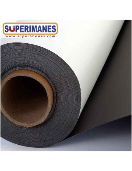 IMÁN PVC BLANCO BOBINA 100 cm GROSOR 1 mm