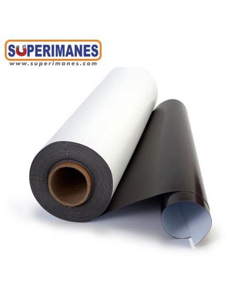 IMÁN PVC BLANCO BOBINA 100 cm GROSOR 1 mm