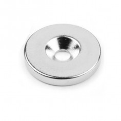 IMÁN NEODIMIO PARA ATORNILLAR Ø 20x3 mm (4,5mm) 2