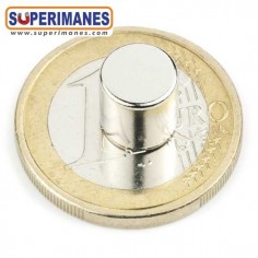 IMÁN SAMARIO DISCO Ø 8x8 mm NIQUELADO